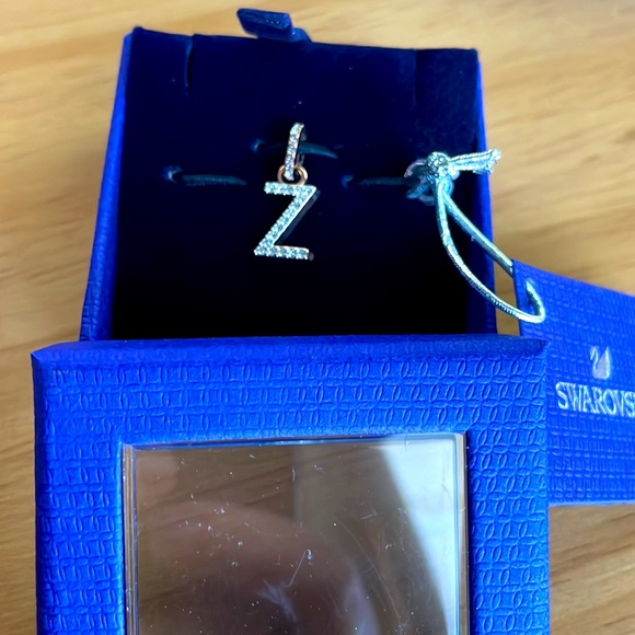 Swarovski Remix Collection Z charm, White, Rose Gold Tone Plated - Picture 2 of 6